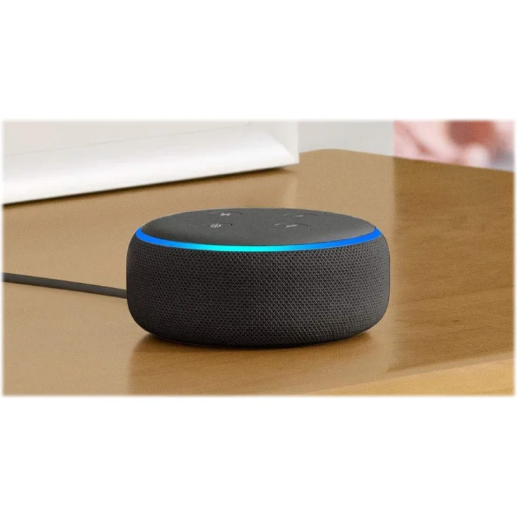 Amazon Echo Dot (3. Generation) Intelligenter Lautsprecher mit Alexa, Anthrazit Stoff – Bild 6