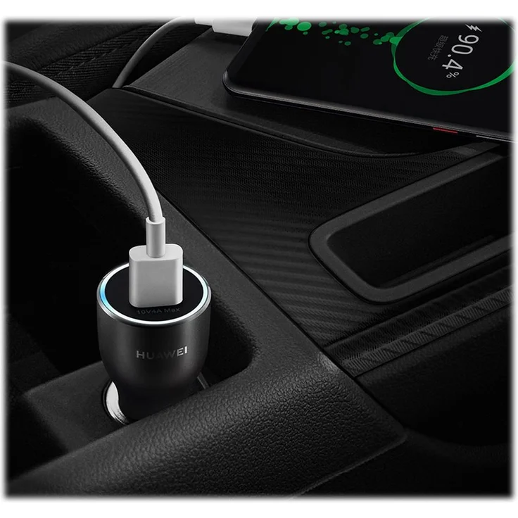 Huawei Super Charge 2.0 CP37, Kfz-Ladegerät, 12 - 24 V, schwarz (55030349) – Bild 9