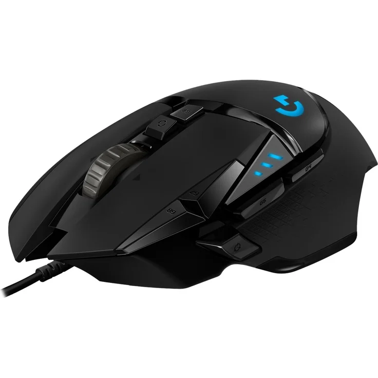 Logitech G502 Hero High-Performance Gaming Maus, Hero 16000 DPI Optischer Sensor, RGB-Beleuchtung, Gewichtstuning, 11 Programmierbare Tasten, Benutzerdefinierte Spielprofile, EU Version, Schwarz – Bild 2