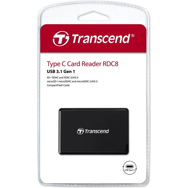 Transcend USB 3.1 Gen 1 USB Type-C Multifunktionskartenleser TS-RDC8K2 – Bild 4