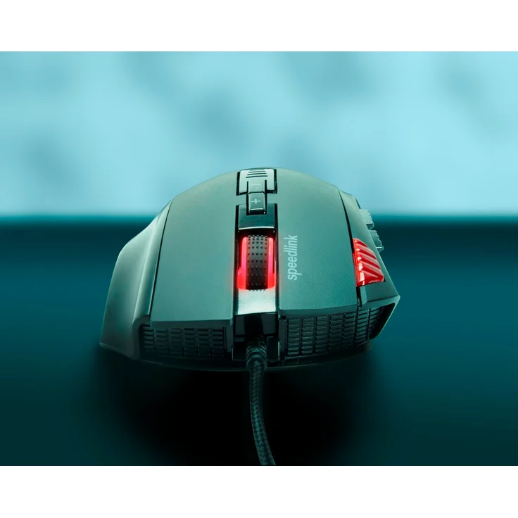 Speedlink TARIOS RGB Gaming Mouse - USB Maus mit RGB Beleuchtung für Büro-Home Office (12 programmierbare Tasten - mit dpi-Schalter bis zu 24000 dpi) für PC-Notebook-Laptop, schwarz – Bild 9