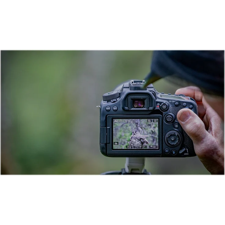 Canon EOS 90D Spiegelreflexkamera (32,5 Megapixel, 7,7 cm (3 Zoll), Bluetooth, Vari-Angle Touch Display, APS-C Sensor, 4K, Full-HD, DIGIC 8, WLAN) Gehäuse Body schwarz – Bild 4