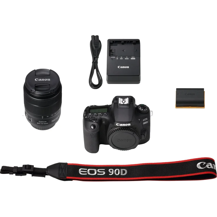 Canon EOS 90D Spiegelreflexkamera (32,5 MP, 7,7 cm (3 Zoll) Vari-Angle Touch LCD, APS-C Sensor, 4K, Full-HD, WLAN, Bluetooth) mit Objektiv EF-S 18-135mm F3.5-5.6 IS USM schwarz – Bild 3