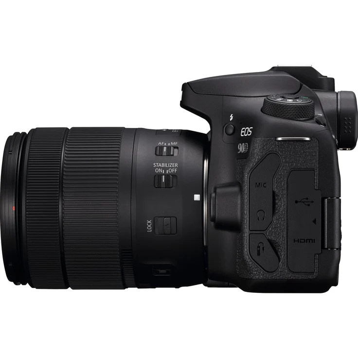 Canon EOS 90D Spiegelreflexkamera (32,5 MP, 7,7 cm (3 Zoll) Vari-Angle Touch LCD, APS-C Sensor, 4K, Full-HD, WLAN, Bluetooth) mit Objektiv EF-S 18-135mm F3.5-5.6 IS USM schwarz – Bild 4