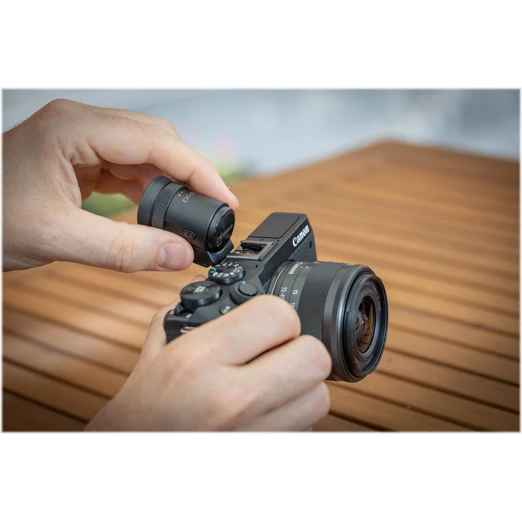 Canon EOS M6 Mark II Systemkamera (32,5 Megapixel, 7,5 cm (3,0 Zoll), Touchscreen LCD, Display, Digic 8, 4K Video, WLAN, Bluetooth) Gehäuse mit Objektiv EF-M 15-45mm F3.5-6.3 IS STM Kit schwarz – Bild 5