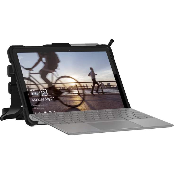 Urban Armor Gear Plasma Schutzhülle nach US-Militärstandard für Microsoft Surface Go- transparent [Handschlaufe I Type Cover kompatibel I Standfunktion I Verstärkte Ecken I Sturzfest] - 321073114343 – Bild 4