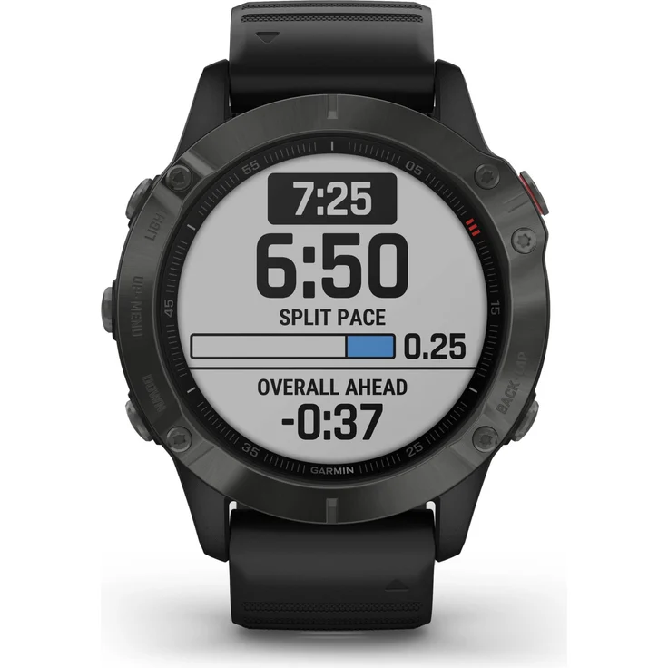 Garmin fēnix 6 Sapphire Smartwatch GPS, Unisex, 47mm, Kunststoffgehäuse, Silikonarmband, Schiefergrau – Bild 8