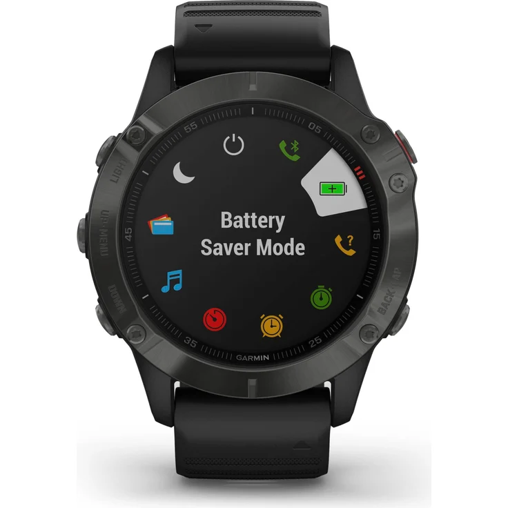 Garmin fēnix 6 Sapphire Smartwatch GPS, Unisex, 47mm, Kunststoffgehäuse, Silikonarmband, Schiefergrau – Bild 10