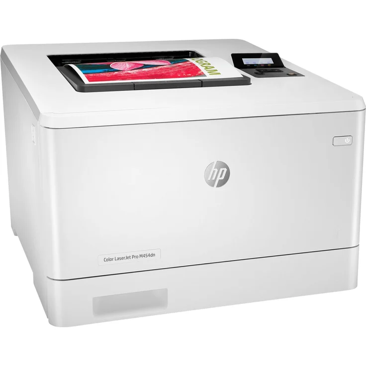 HP Color LaserJet Pro M454dn - Laserdrucker, Farbe, Auflösung: 600 x 600 dpi, Druckgeschwindigkeit (S/W): 27 S/min, Papierzufuhr: 300 Blatt (W1Y44A) – Bild 3