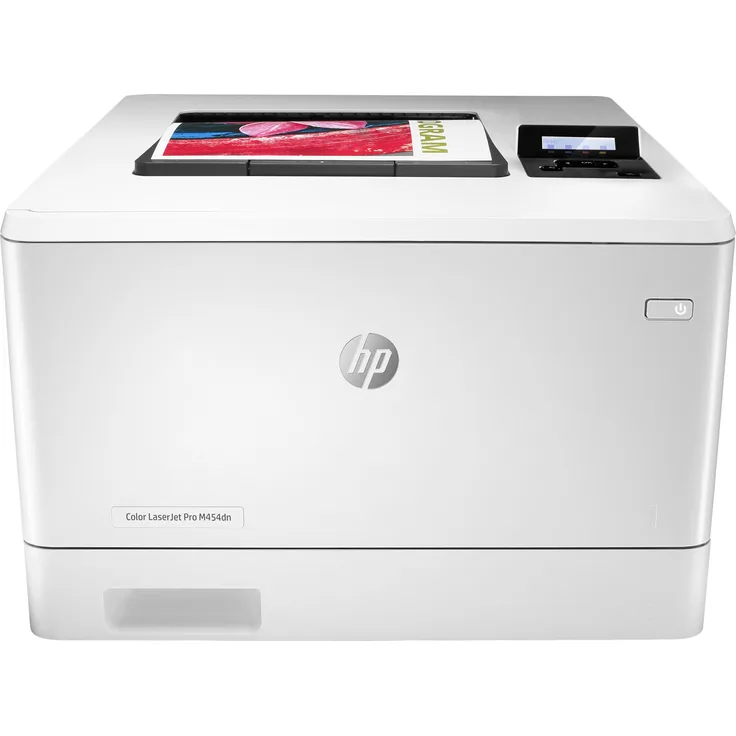 HP Color LaserJet Pro M454dn - Laserdrucker, Farbe, Auflösung: 600 x 600 dpi, Druckgeschwindigkeit (S/W): 27 S/min, Papierzufuhr: 300 Blatt (W1Y44A)