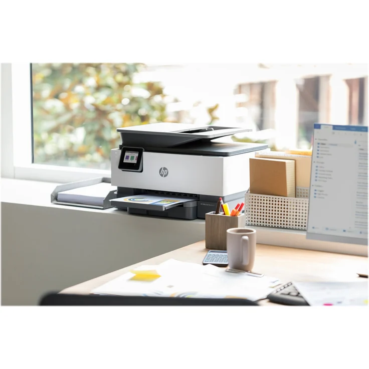 HP OfficeJet Pro 9019 (4-in-1) Multifunktionsdrucker - (Thermal Inkjet) Farbe, Druckgeschwindigkeit: 22 s/w, 18 Farbe, Auflösung: 1200 x 1200, USB, LAN, RJ-11, WLAN, AirPrint, NFC, WiFi-Direct, Instant Ink (1KR55B) – Bild 10