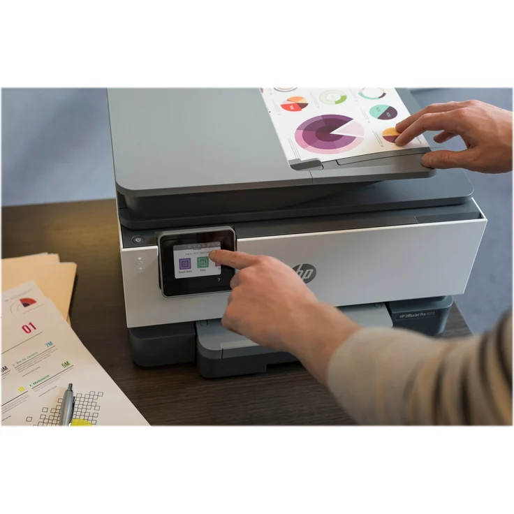 HP OfficeJet Pro 9019 (4-in-1) Multifunktionsdrucker - (Thermal Inkjet) Farbe, Druckgeschwindigkeit: 22 s/w, 18 Farbe, Auflösung: 1200 x 1200, USB, LAN, RJ-11, WLAN, AirPrint, NFC, WiFi-Direct, Instant Ink (1KR55B) – Bild 11