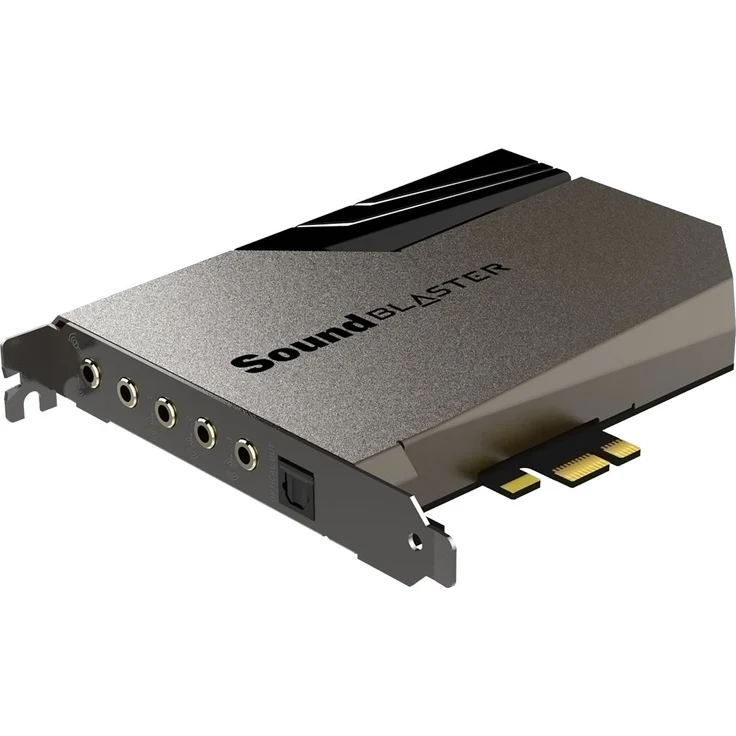 Sound Blaster AE-7 - Hochauflösende PCIe DAC- und Verstärker-Soundkarte mit diskretem Xamp-Kopfhörer-Doppelverstärker und Audio Control Modul (grau-schwarz) – Bild 4
