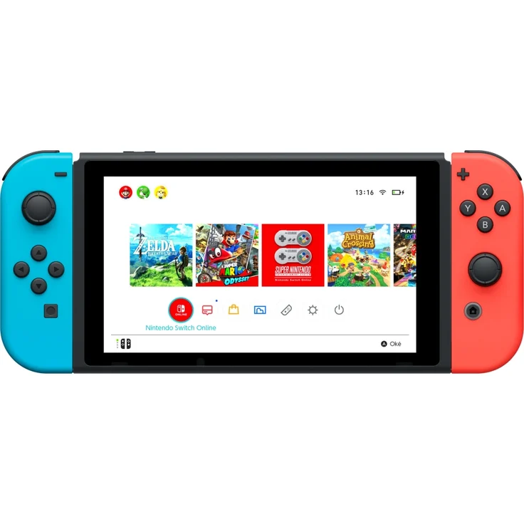 Nintendo Switch (2019) V2 Schwarz/Blau/Rot 32GB – Bild 11