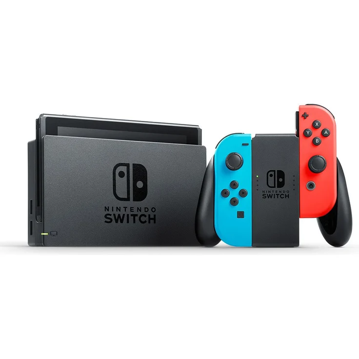 Nintendo Switch (2019) V2 Schwarz/Blau/Rot 32GB – Bild 9