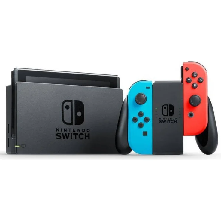 Nintendo Switch (2019) V2 Schwarz/Blau/Rot 32GB – Bild 10