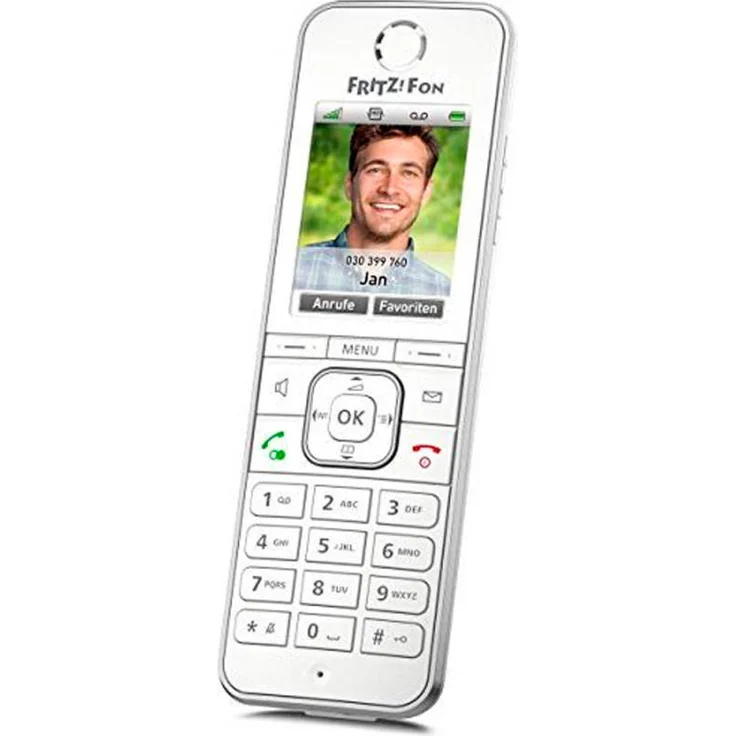 AVM FRITZ!Fon C6 DECT-Komforttelefon (hochwertiges Farbdisplay, HD-Telefonie, Internet-/Komfortdienste, Steuerung FRITZ!Box-Funktionen), VoIP-Telefon, weiß – Bild 9