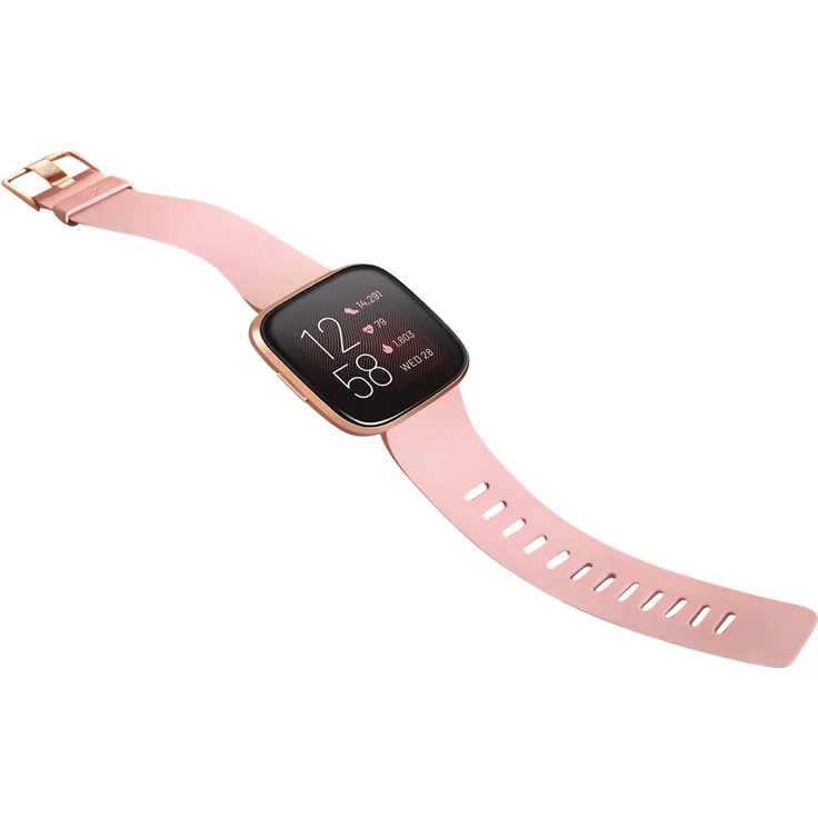 Fitbit Versa 2 Smartwatch Unisex, Einheitsgröße, Aluminiumgehäuse, Creme/Kupferrosé – Bild 5