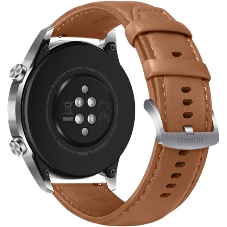Huawei Watch GT2 Smartwatch GPS, Unisex, 46mm, Schwarz/Pebble Brown – Bild 9