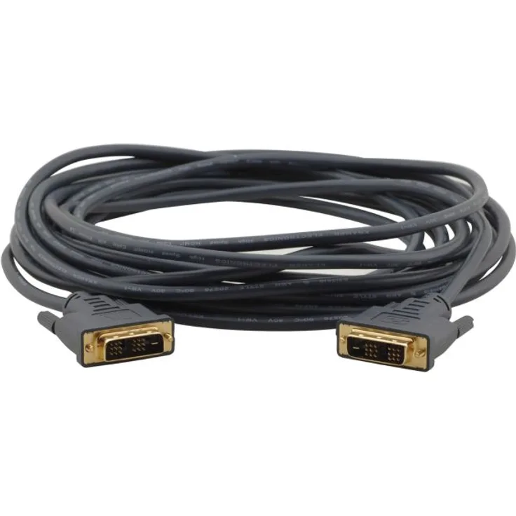 Kramer C-MDM/MDM Series C-MDM/MDM-10 - DVI-Kabel - Single Link - DVI-D (M) bis DVI-D (M) - 3,0m - geformt - Schwarz (97-0640010)