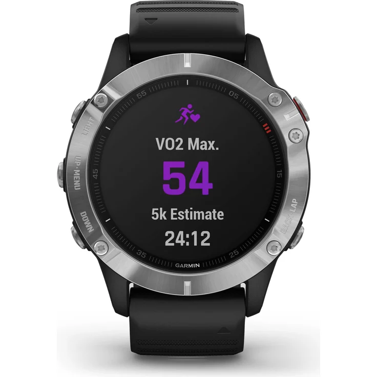 Garmin fēnix 6 Smartwatch GPS, Unisex, 47mm, Kunststoffgehäuse, Silber/Schwarz – Bild 11
