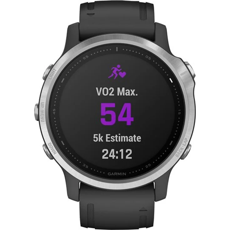 Garmin fenix 6S Smartwatch GPS, Unisex, 42mm, Kunststoffgehäuse, Silber/Schwarz – Bild 6