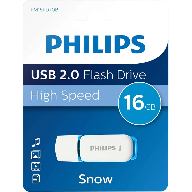 Philips FM16FD70B-10 Snow Edition 16GB Speicherstick USB 2.0 blau – Bild 2
