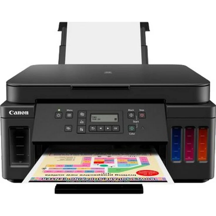 Canon PIXMA G6050 (3-in-1) Multifunktionsdrucker - (Tintenstrahl) Farbe, Druckgeschwindigkeit: 13 s/w, 6,8 Farbe, Auflösung: 4800 x 1200, USB, LAN, WLAN, AirPrint, Cloud Print (3113C006) – Bild 9