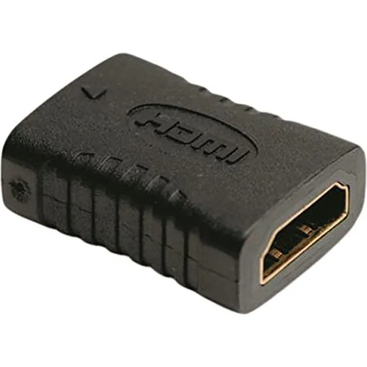 HDSupply X-HA040 HDMI Buchse auf HDMI Buchse Adapter (vergoldet, FullHD, 1080p) schwarz