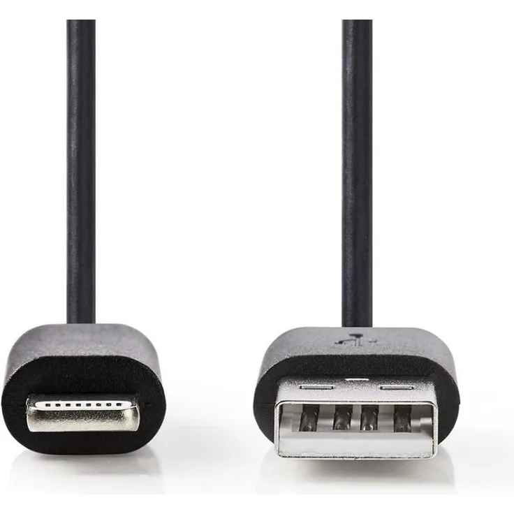 Nedis Daten-Ladekabel CCGP39300BK10 Apple Lightning 1m sw (CCGP39300BK10)