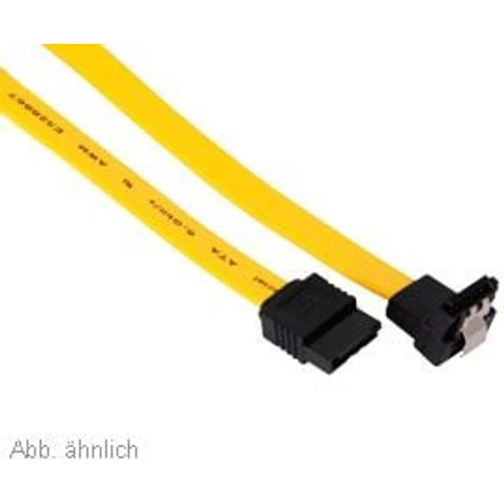 Goobay 95020 S-ATA Datenkabel für HDD, SDD, 6 Gbits SATA L-Typ Stecker auf SATA L-Typ Stecker 90° abgewinkelt, 50cm – Bild 2