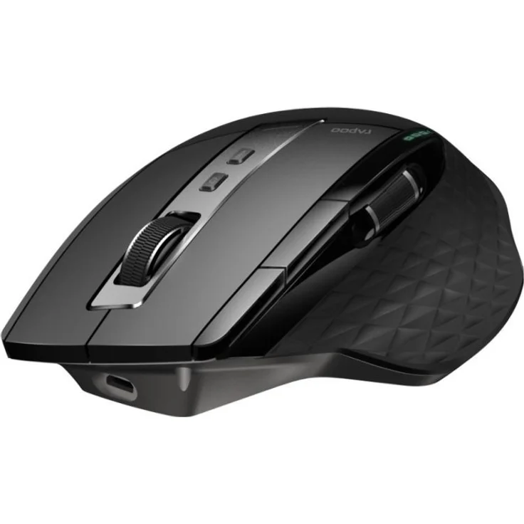 Rapoo MT750S kabellose Multimodus-Maus - Bluetooth 3.0, 4.0, 2.4 GHz, einstellbarer 3200 DPI-Sensor, schwarz – Bild 2