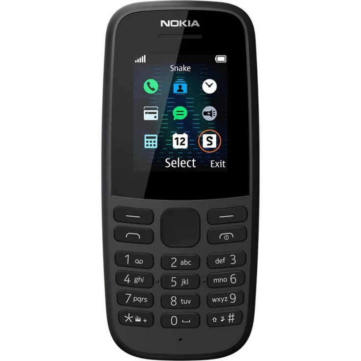 Nokia 105 Mobiltelefon (1, 8 Zoll Farbdisplay, FM Radio, 4 MB ROM, Dual-Sim) Schwarz, Version 2019 – Bild 5