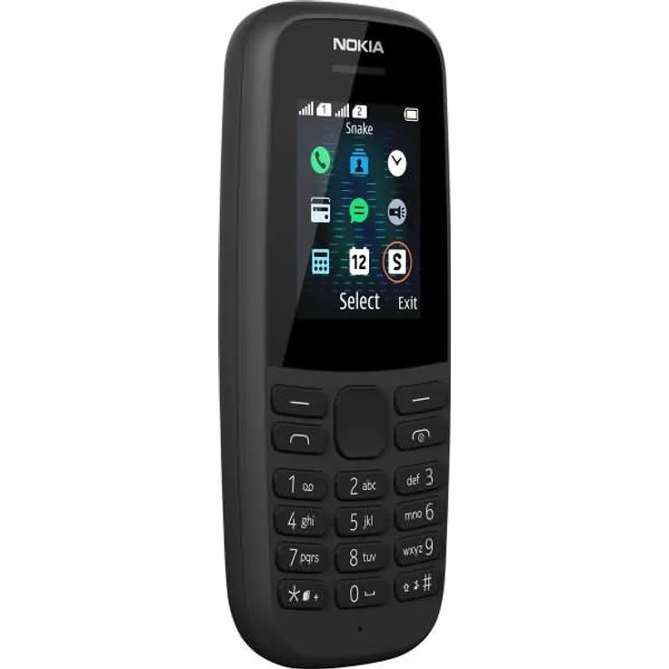 Nokia 105 Mobiltelefon (1, 8 Zoll Farbdisplay, FM Radio, 4 MB ROM, Dual-Sim) Schwarz, Version 2019 – Bild 6