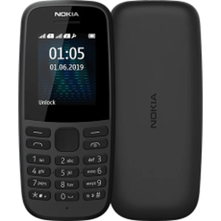 Nokia 105 Mobiltelefon (1, 8 Zoll Farbdisplay, FM Radio, 4 MB ROM, Dual-Sim) Schwarz, Version 2019 – Bild 4