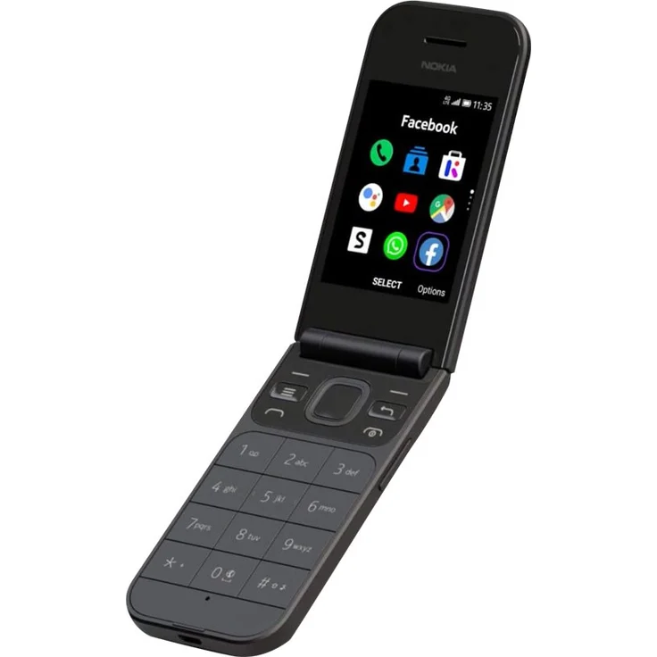 Nokia 2720 Flip Klapphandy (7,1cm (2,8 Zoll), 4GB Interner Speicher, 512MB RAM, Dual-SIM, KaiOS) schwarz – Bild 3