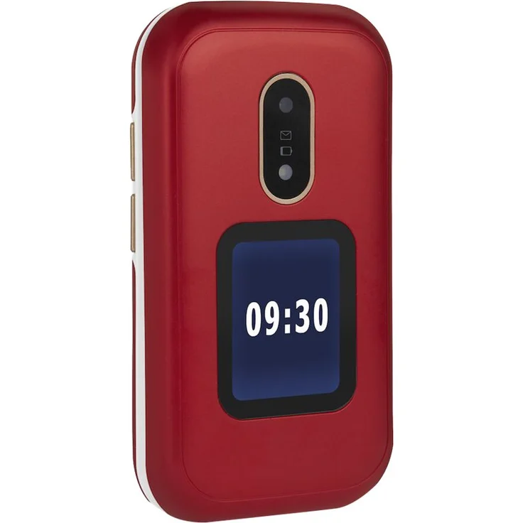 Doro 6060 - GSM Mobiltelefon im eleganten Klappdesign (3 MP Kamera, 2,8 Zoll (7,11cm) Display, GPS, Bluetooth) rot-weiß – Bild 5