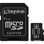 Kingston Canvas Select Plus microSD Speicherkarte, SDCS2-64GB-3P1A Class 10 (3x Karte,inkl. SD Adapter)