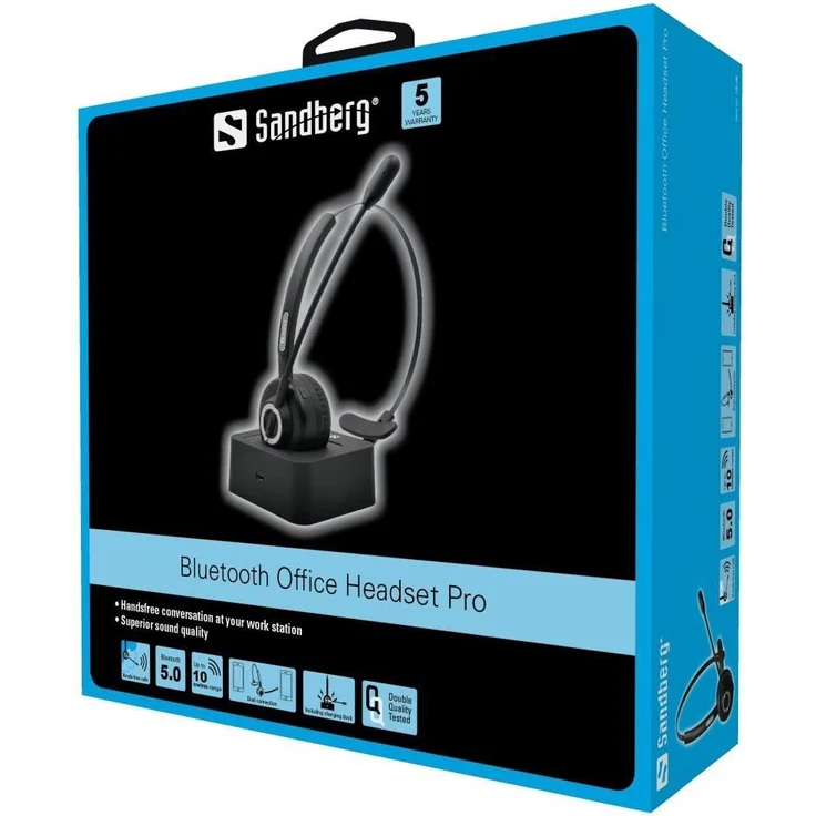 Sandberg Bluetooth Office Headset Pro Ladestation Dual Connection – Bild 2