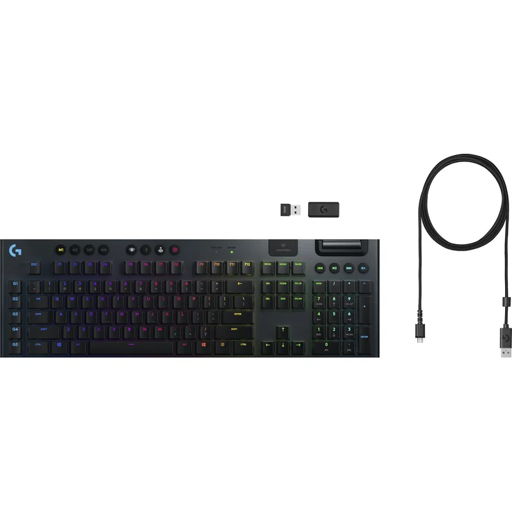 Logitech Gaming G915 - Tastatur - backlit - USB, Bluetooth, LIGHTSPEED - QWERTZ - Deutsch - GL Clicky - Kohle (920-009104) – Bild 20