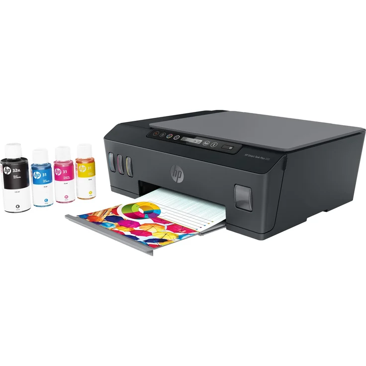 HP Smart Tank Plus 555 (3-in-1) Multifunktionsdrucker - (Thermal Inkjet) Farbe, Druckgeschwindigkeit: 11 s/w, 5 Farbe, Auflösung: 1200 x 1200, USB, WLAN, Bluetooth LE, AirPrint, Wifi-Direct (1TJ12A) – Bild 7