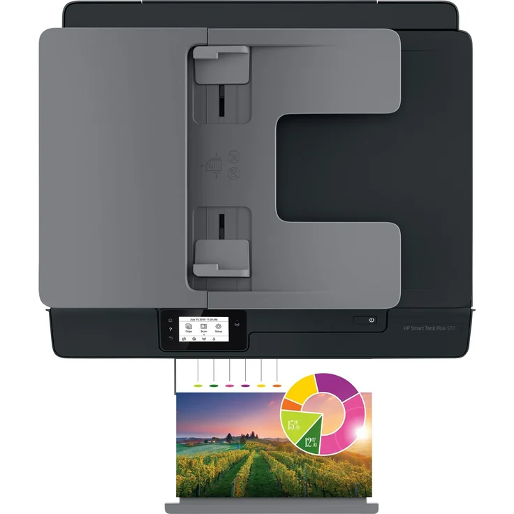 HP Smart Tank Plus 570 Multifunktionsdrucker (Drucker, Scanner, Kopierer, WLAN, AirPrint, 3-in-1, inklusive Tinte für bis zu 3 Jahre drucken) – Bild 6