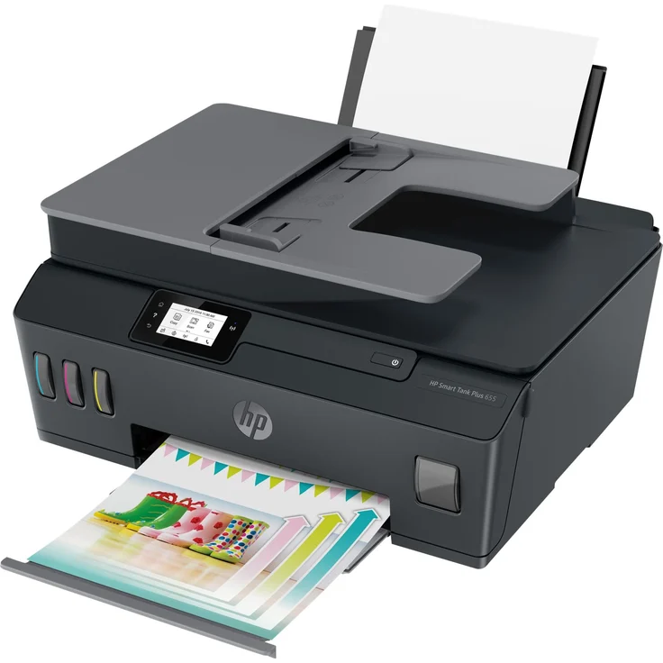 HP Smart Tank Plus 655 Multifunktionsdrucker (Drucker, Scanner, Kopierer, Fax, WLAN, AirPrint, 4-in-1, inklusive Tinte für bis zu 3 Jahre drucken) – Bild 9