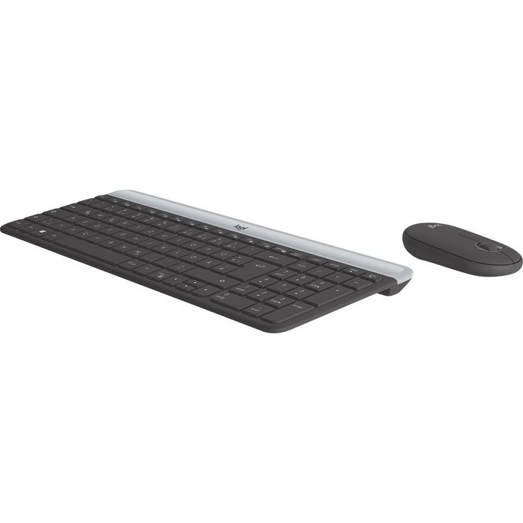 Logitech Slim Wireless Combo MK470 - Tastatur-und-Maus-Set - kabellos - 2.4 GHz - QWERTZ - Deutsch - Graphite (920-009188) – Bild 9