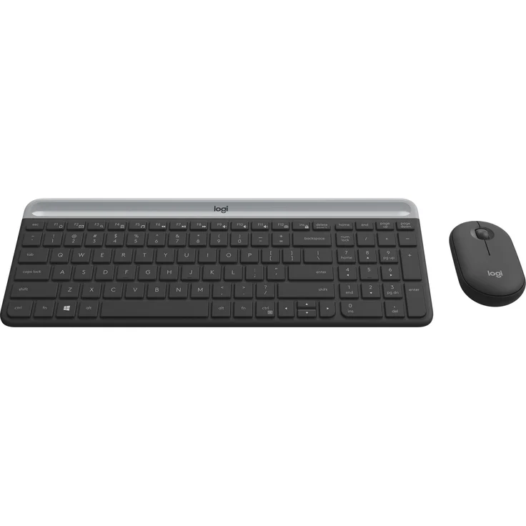 Logitech Slim Wireless Combo MK470 - Tastatur-und-Maus-Set - kabellos - 2.4 GHz - QWERTZ - Deutsch - Graphite (920-009188) – Bild 15