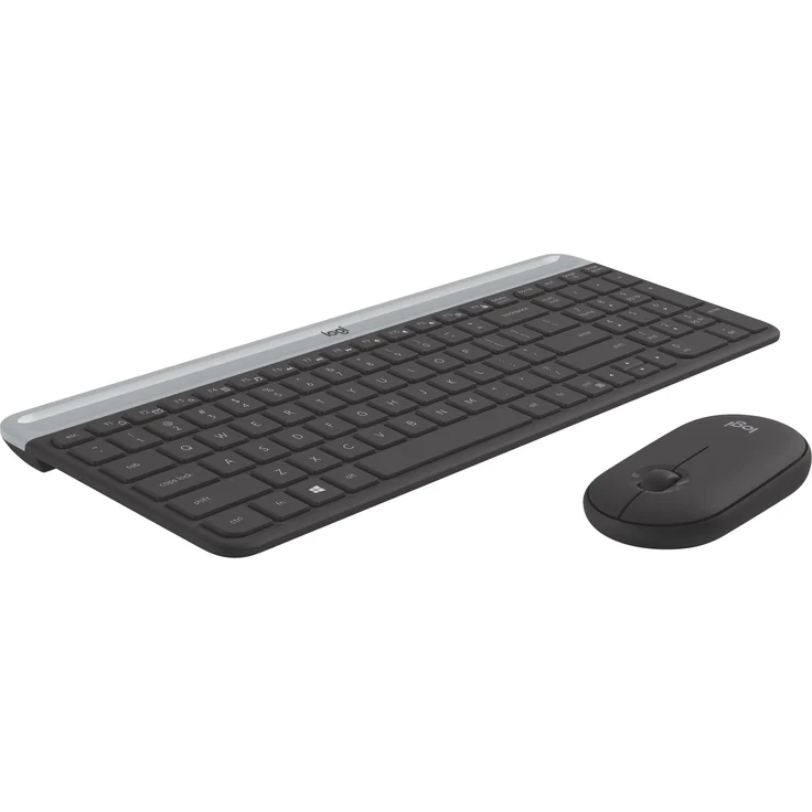 Logitech Slim Wireless Combo MK470 - Tastatur-und-Maus-Set - kabellos - 2.4 GHz - QWERTZ - Deutsch - Graphite (920-009188) – Bild 7