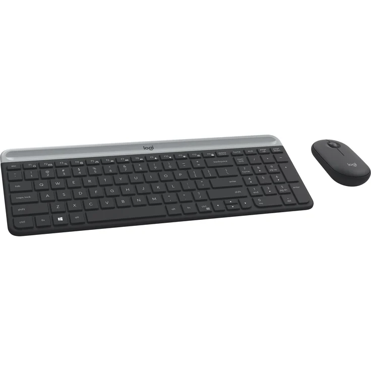 Logitech Slim Wireless Combo MK470 - Tastatur-und-Maus-Set - kabellos - 2.4 GHz - QWERTZ - Deutsch - Graphite (920-009188) – Bild 3