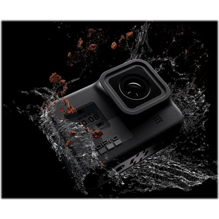 GoPro HERO8 Black - wasserdichte 4K Action-Cam (12 MP, 4K-Video (60 fps), Bildstabilisator/Autofokus, Hypersmooth 2.0, Gesichtserkennung/Live-Video/Sprachsteuerung, wasserdicht bis 10 m, GPS/WLAN/BT), schwarz – Bild 4
