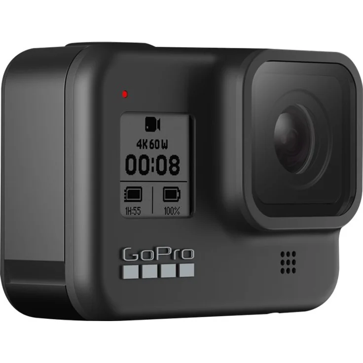 GoPro HERO8 Black - wasserdichte 4K Action-Cam (12 MP, 4K-Video (60 fps), Bildstabilisator/Autofokus, Hypersmooth 2.0, Gesichtserkennung/Live-Video/Sprachsteuerung, wasserdicht bis 10 m, GPS/WLAN/BT), schwarz – Bild 6