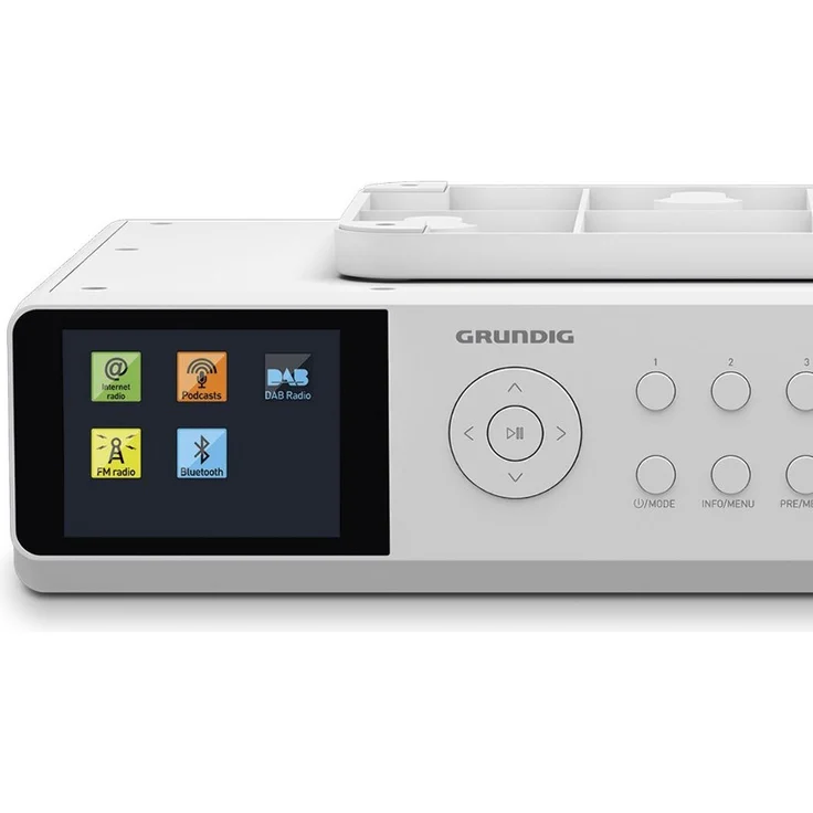 Grundig DKR 3000 BT Unterbauradio mit Bluetooth, WLAN, Wecker, TFT-Display, Wecker, geeignet für Küche, weiß – Bild 5